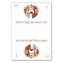 Land Westerna hästar Gris Bordsnummer