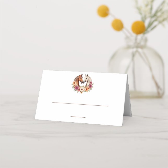 Land Westerna hästar Placeringskort (Framsida)