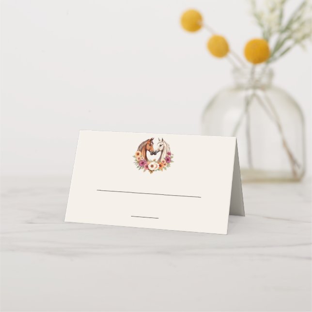 Land Westerna hästar Placeringskort (Framsida)