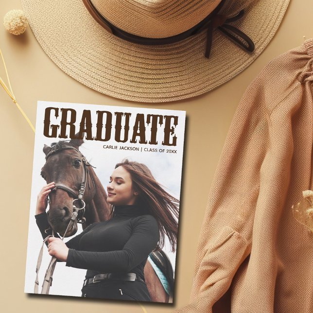 Land Westerna Student, fotfoto Cowgirl Studenten Meddelande (Skapare uppladdad)