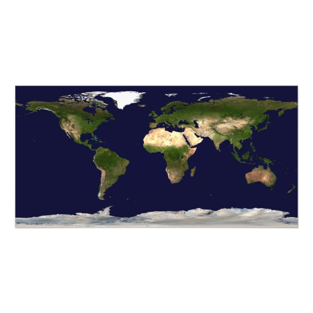 Land Yta, Shallow Vatten och Shaded Topogra Fototryck (Framsidan)