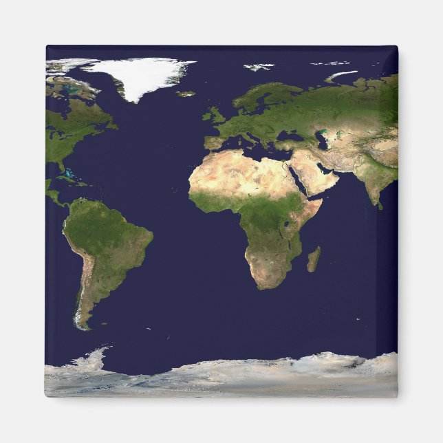 Land Yta, Shallow Vatten och Shaded Topogra Magnet (Framsidan)