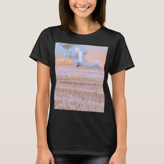 Landande astronaut t shirt (Framsida)