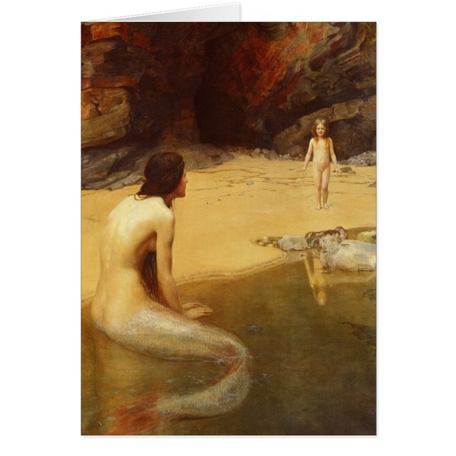 Landbabyen, John Collier, 1909 Hälsningskort (Framsidan)