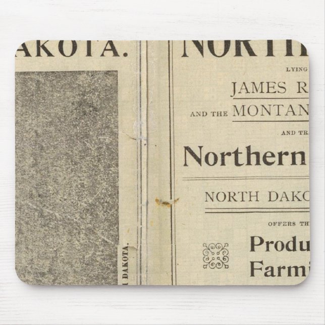 Landbidrag till North Dakota Musmatta (Framsidan)