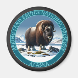 Landbryggan Alaska Magnet