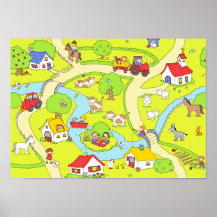 Landbyplats Poster