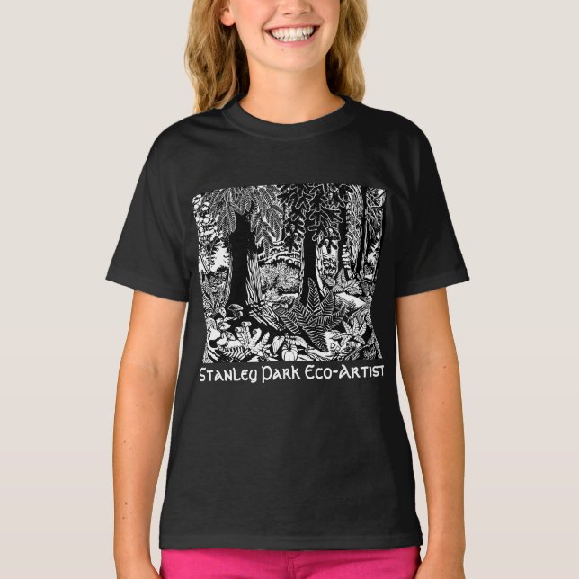 Landcape Art T-shirts Stanley Park Eco-Art Shirts (Framsida)