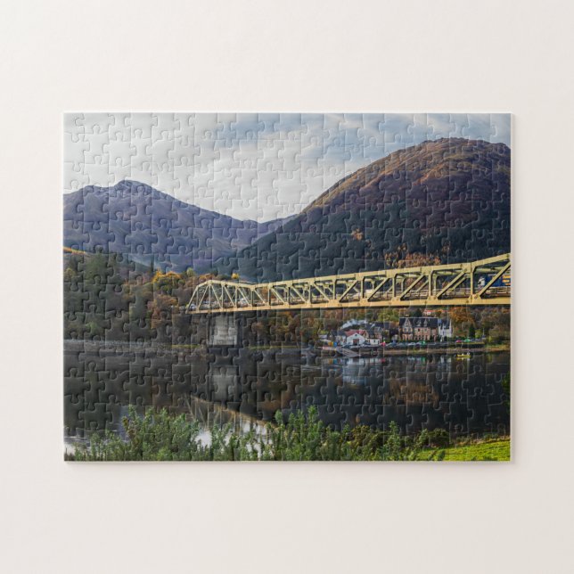 Landcape Ballachulish Bridge GlenCoe Scotland Pussel (Horisontell)