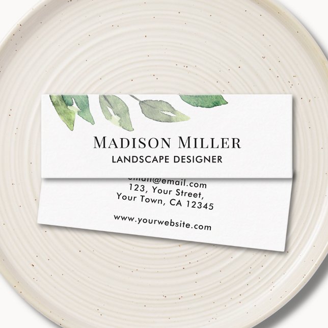 Landcape Designer Greenery Mini Visitkort (Skapare uppladdad)