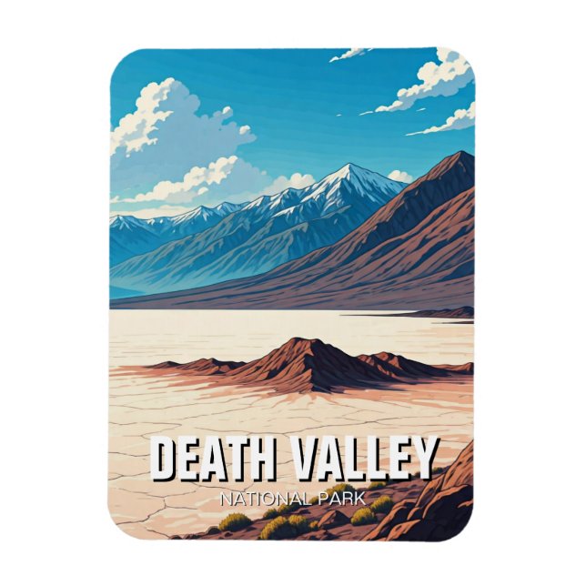 Landcape Dödsdalen Nationalparken Souvenir Magnet (Vertikal)