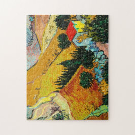 Landcape House och Plowman Vincent Van Gogh Pussel
