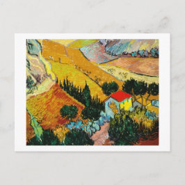 Landcape House och Plowman Vincent Van Gogh Vykort
