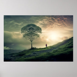 Landcape Meditation Serene Tranquil Poster