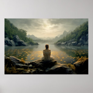 Landcape Meditation Serene Tranquil Poster