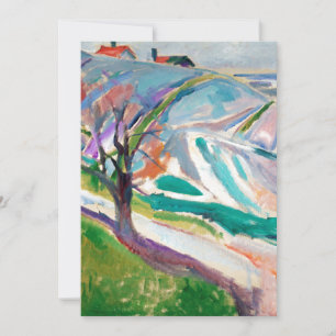 Landcape Painting Edward Munch Expressionist Art Kort