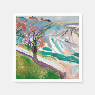 Landcape Painting Edward Munch Expressionist Art Pappersservett