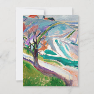 Landcape Painting Edward Munch Julkort