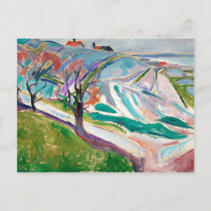 Landcape Painting Edward Munch vykort