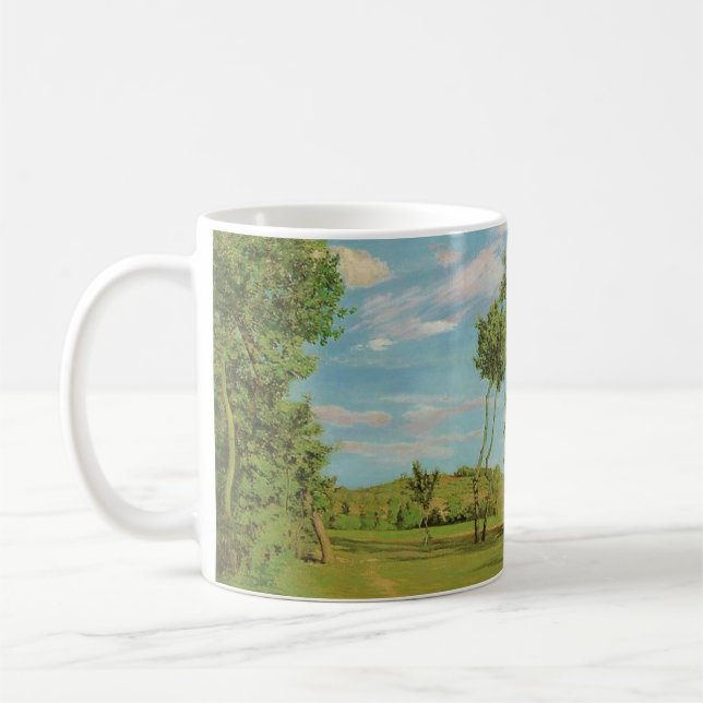 Landcape Paysage Frederic Bazille Impressionist Kaffemugg (Vänster)