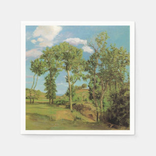 Landcape Paysage Frederic Bazille Impressionist Pappersservett
