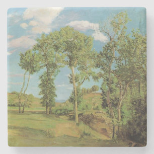 Landcape Paysage Frederic Bazille Impressionist Stenunderlägg