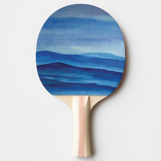 Landcape Ping Pong Paddle, Red Rubber Back Pingisracket (Framsidan)