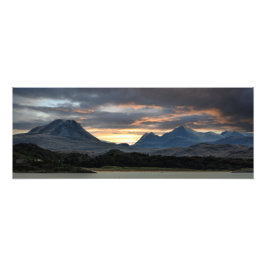 Landcape Torridonbergen Gairloch Fototryck