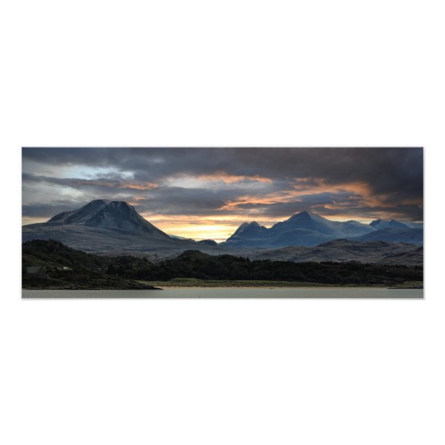 Landcape Torridonbergen Gairloch Fototryck (Framsidan)