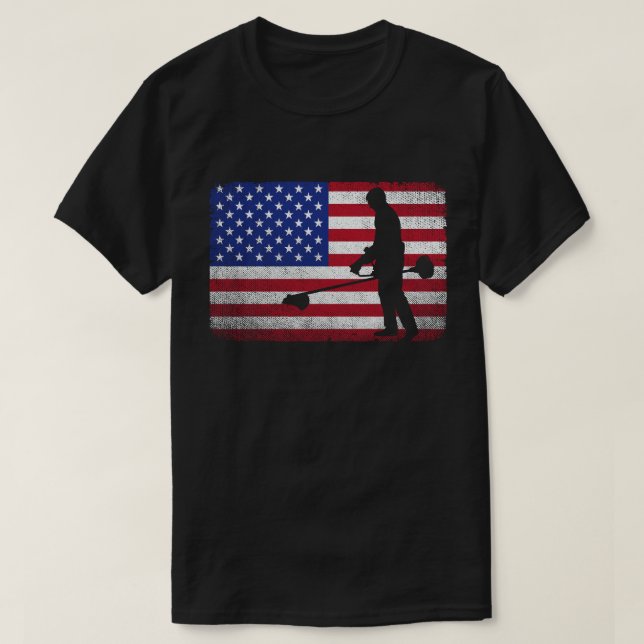 Landcaper Landscaper  Gardener American T Shirt (Design framsida)