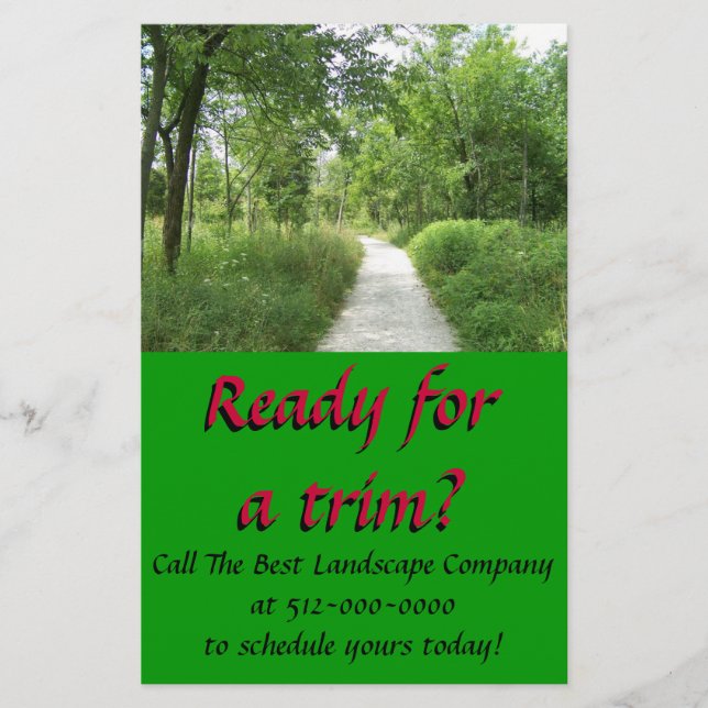 Landcaping Company Flyer (Framsidan)