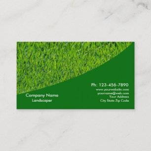 Landcaping Gräsmatta Care Gardener Visitkort