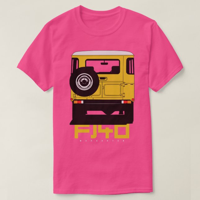 LandCruiser fj40-gulten T Shirt (Design framsida)