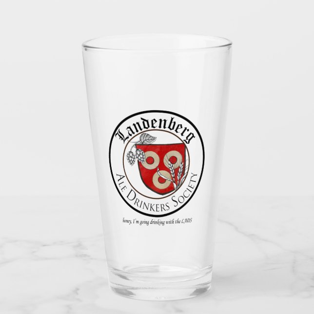 Landenberg Ale Drickarförening Pint Glas (Framsida)
