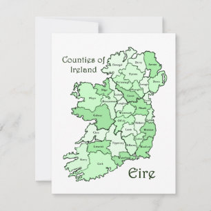 Länder i Irland Karta
