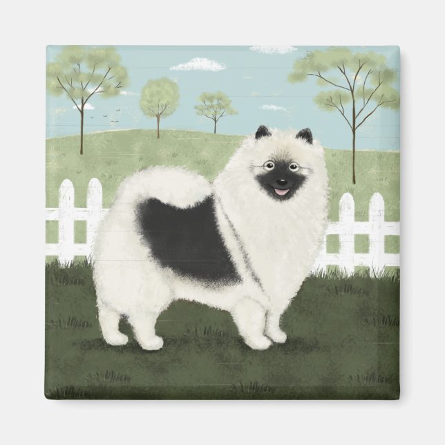Länder Keeshond Magnet (Framsidan)