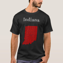 Länder och mellanstater i Indiana T Shirt