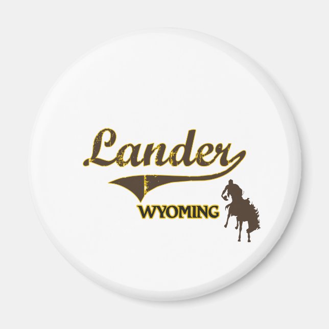 Lander Wyoming City Classic Magnet (Framsidan)