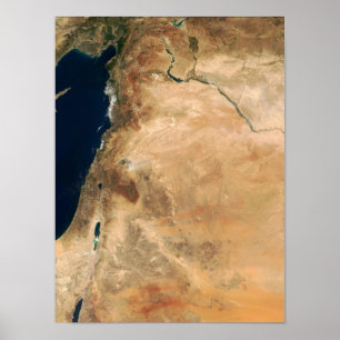Länderna av Israel längs den östliga kusten Poster