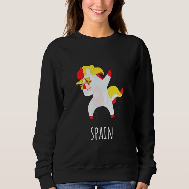 Länders Flaggor Enhörning Designs - Dabbing Enhörn T Shirt (Framsida)