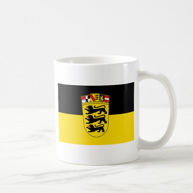 Landesflagge Baden-Württemberg Kaffemugg (Höger)