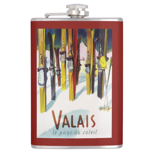 Landet av solskenet - skidar anseende i snö fickplunta (Framsidan)