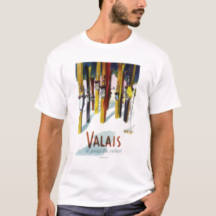 Landet av solskenet - skidar anseende i snö t shirt