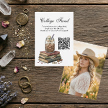 Landet flicka examen college fond QR-kod