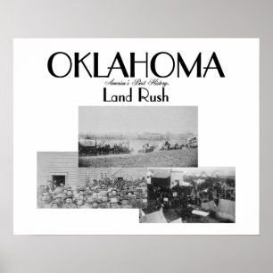 Landet för ABH Oklahoma rusar Poster