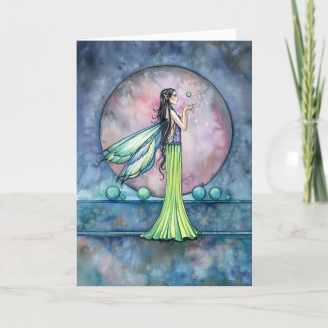 Landet för Orbs Fairy Kort Notkort (Framsida)