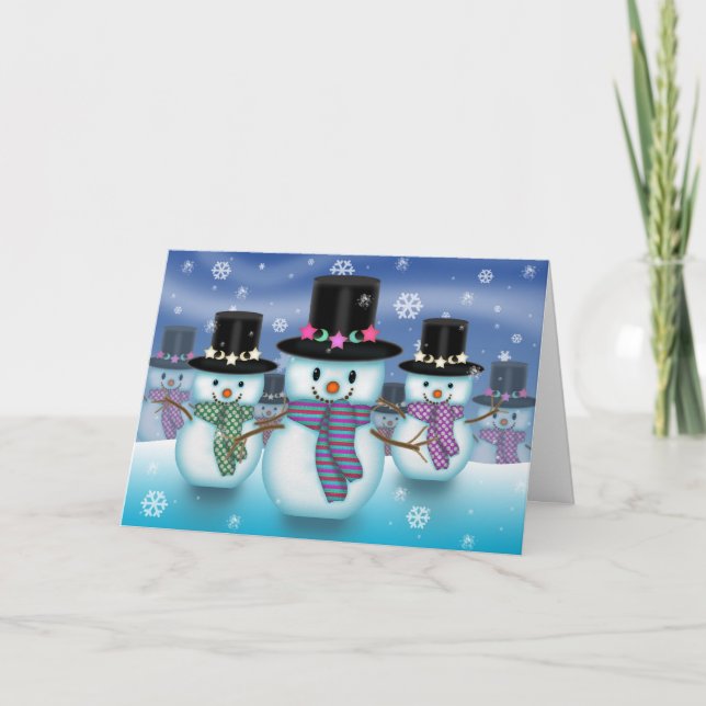 Landet för Snömannen Julkort Helgkort (Framsida)