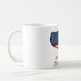 Landet fria patriotiska kaffekopp