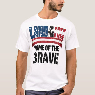 Landet fritt Hem för de modiga T Shirt