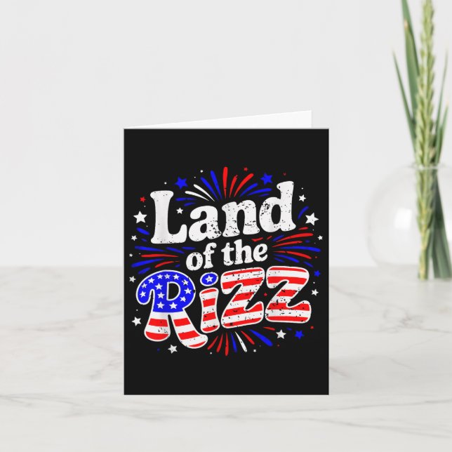 Landet Rizz Patriotic 4:e juli FL Kort (Framsida)